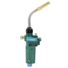 High-quality Heating Solder Burner Braze TIG Welding Torch MAPP Gas Self Ignition Trigger Style With Safety Lock Repairing Tool heating braze welding torch propane mapp catridge cylinder gas self ignition aug 26