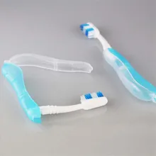 1 шт. качественная Пластиковая Складная Походная зубная щетка для путешествий, портативная походная зубная щетка для гигиены, инструменты для чистки полости рта