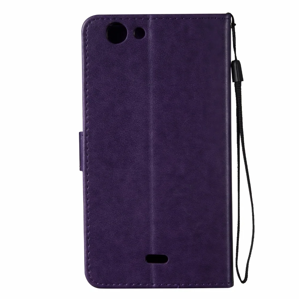 Чехол для Wiko pulp fab 4G кожаный флип чехол с бабочкой 5 " чехлы телефонов + ремешок