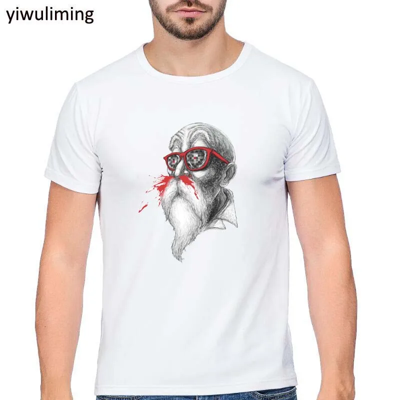 Novelty Men Master Roshi Dragon Ball T Shirt 3D Print Homme Tee Shirts Camiseta