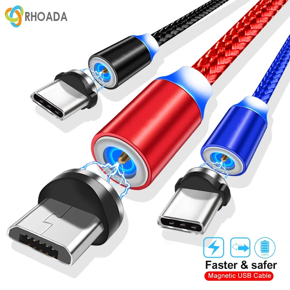 

Magnetic Cable Micro usb Type C Fast Charging Adapter Microusb Type-C Magnet Charger USB C For iphone Huawei Samsung xiaomi