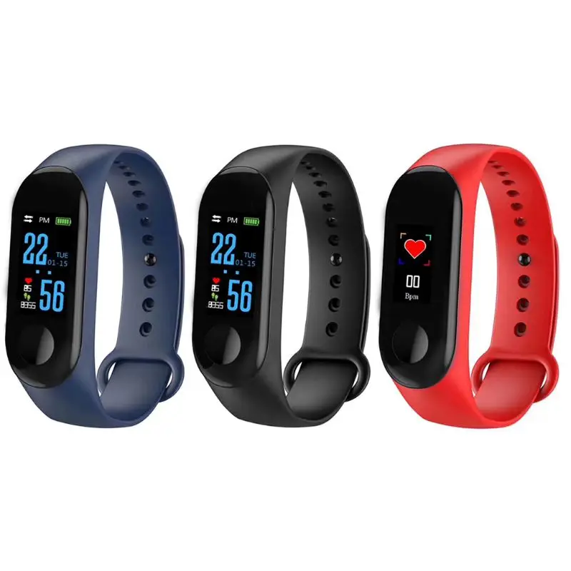 

Smart Watch Bracelet Sport Bangle Wristband Call Message Prompt Band Heart Rate Detector Exercise Fitness Device Health Step Wat