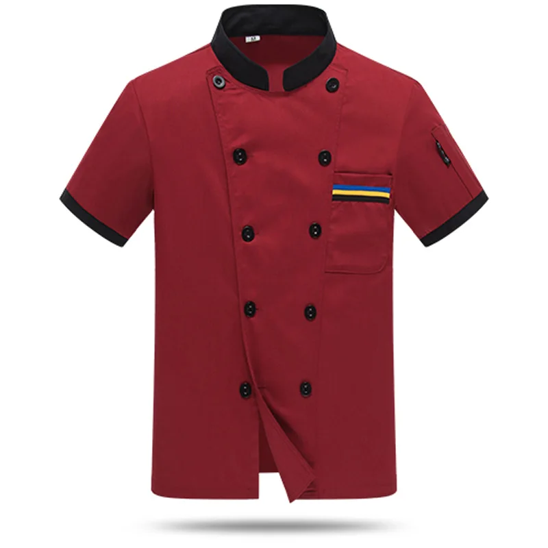 Мужская рубашка с длинным рукавом, осенняя Униформа шеф-повара, костюмы для повара, для столовой, ресторана, печать, дышащие мужские топы