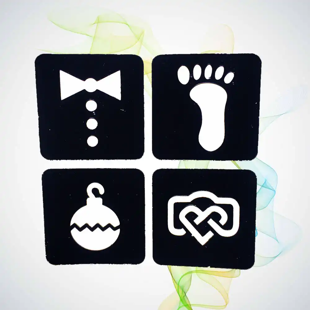 Footprint Cute Tattoo Stencils For Airbrush Painting Body Arm Legs Footprint Cute Tattoo Stencils For Airbrush Painting Body Arm Legs