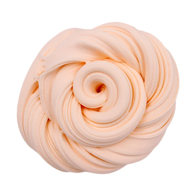 Красочные Пушистые Floam Slime пенопластовые бусины поставки антистресс хлопковая глина волшебный песок игрушка Интеллектуальный Пластилин для детей - Цвет: Nude Slime