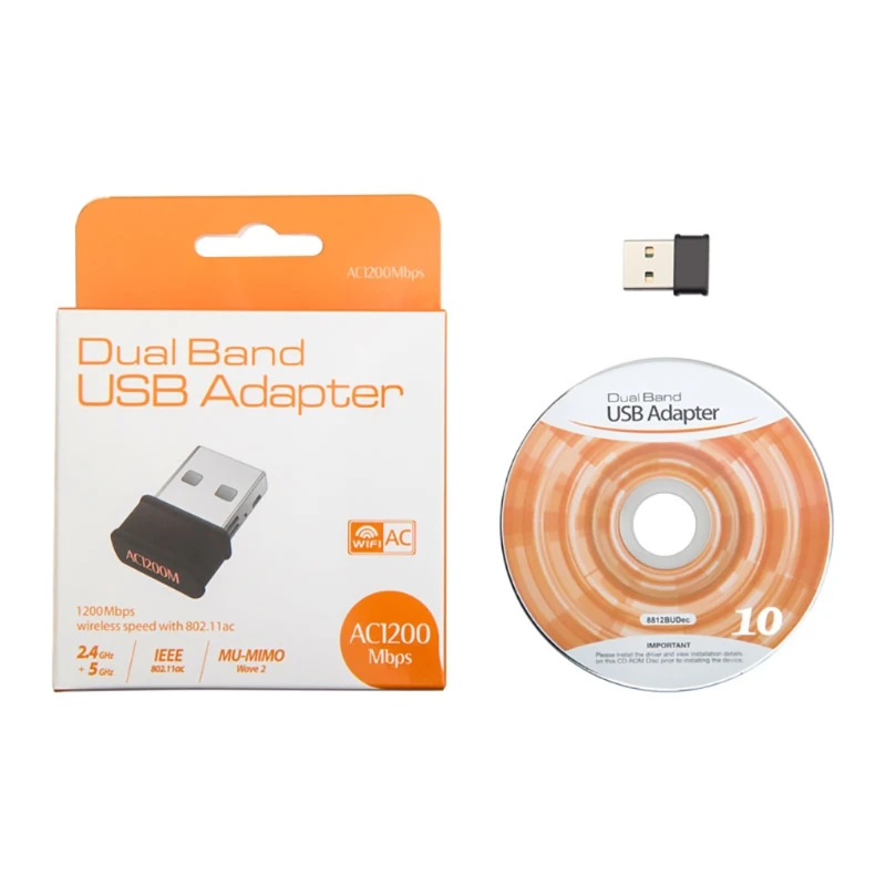 802 11ac 1200Mbps Dual Band 2 4G 5G Wireless Nano USB wifi Adapter For desktop 1