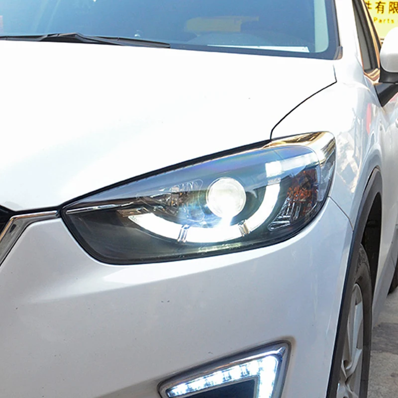 Стайлинг автомобиля для Mazda CX 5 фары 2013 2016 CX5 светодиодный ные ангельские глазки DRL