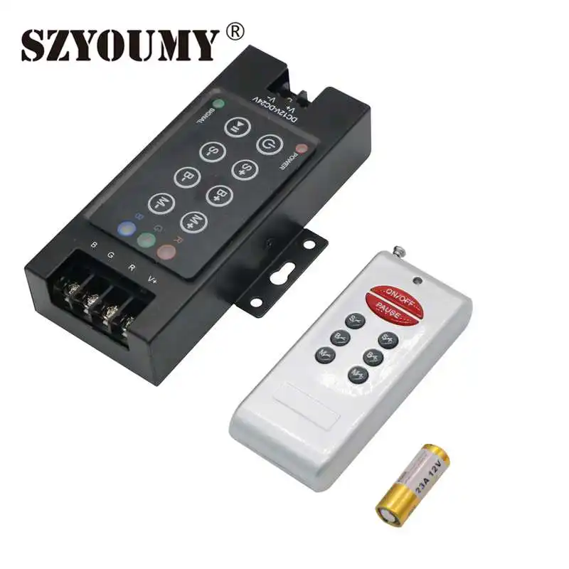 SZYOUMY DC12 24V LED контроллер 8 клавиш RF беспроводной пульт дистанционного управления