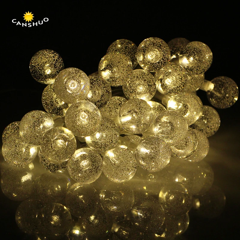 

Home Decoration 5m 10M 50 80leds Bubble Ball String Light Waterproof LED Fairy Garland For Christmas Indoor Powered AA Battery