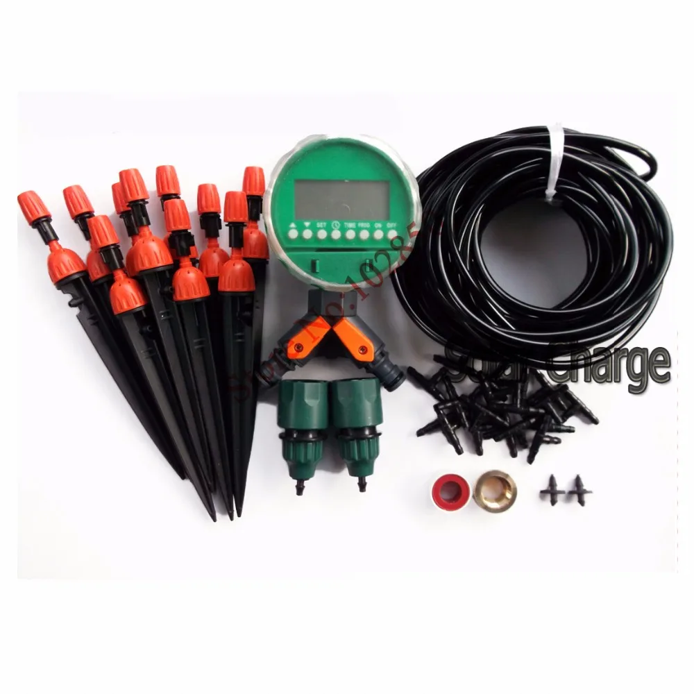 

DIY Garden Irrigation System with adjustable sprinkler+dripper,Auto Garden watering system for flowers and vegetables