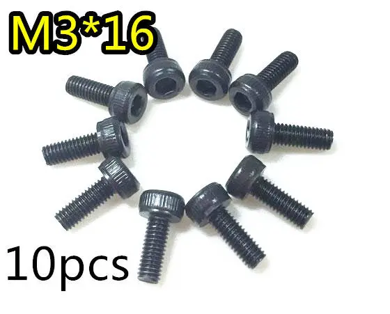 10 шт./компл. универсальные болты с крышкой головного света HSP 85819 м3 M3x16 подходят