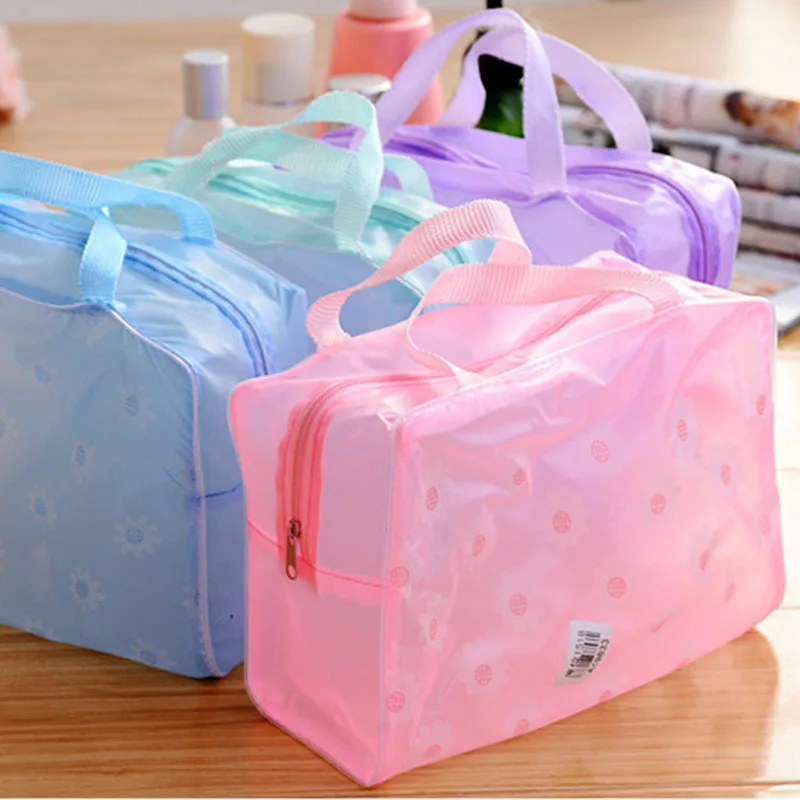 

Random Color Makeup Organizer Bag Toiletry Bathing Storage Bag Women Rhinestones Boxes Cross Stitch Cases Storage