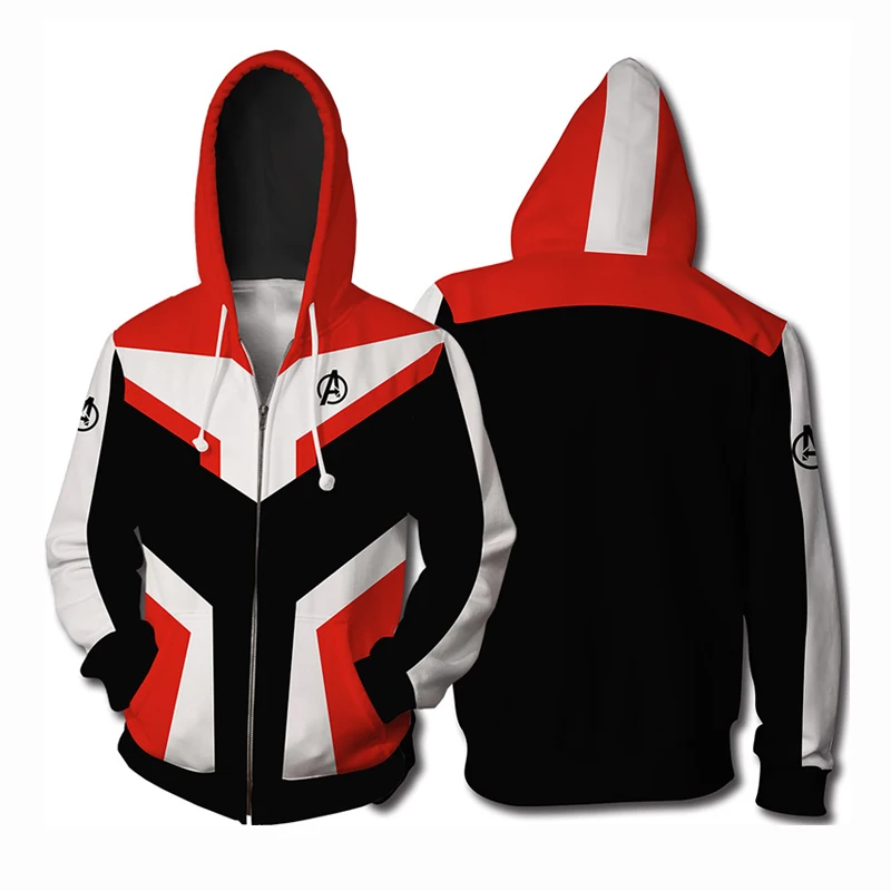 Мстители 4 Endgame Advanced Tech куртка косплэй Костюмы 3D толстовки с принтом для мужчин на молнии Кофты повседневное куртка в стиле хип-хоп