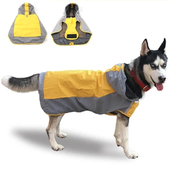 

HEYPET Waterproof Dog Raincoat Reflective Dogs Rain Jacket Safety Rainwear Jumpsuits Poncho Clothes for Small Medium Large Pet
