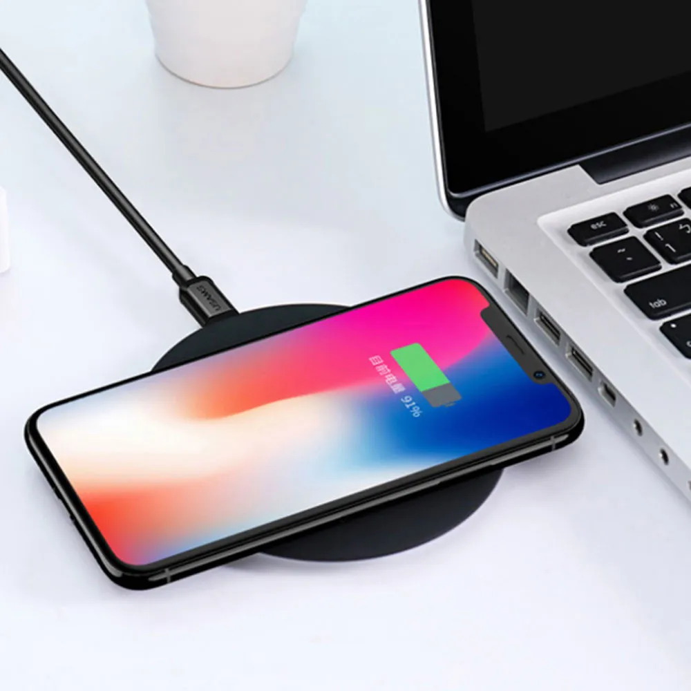 Беспроводная зарядка база Быстрая зарядка для Iphone samsung и Android смартфон Micro USB стильная простота быстрой и безопасной US-CD24