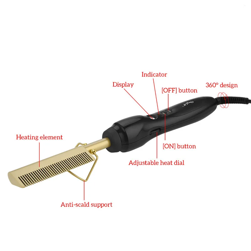 2 в 1 электрическая щетка для волос выпрямитель палочка щипцы для завивки волос влажное сухое использование выпрямление гребень для завивки волос стайлер