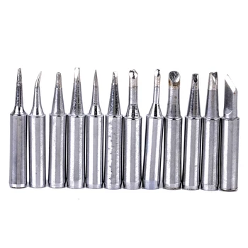 

Mayitr 12pcs New 900M-T Soldering Iron Tips 4.2cm For 936/937/928 Soldering Station Repair Tool