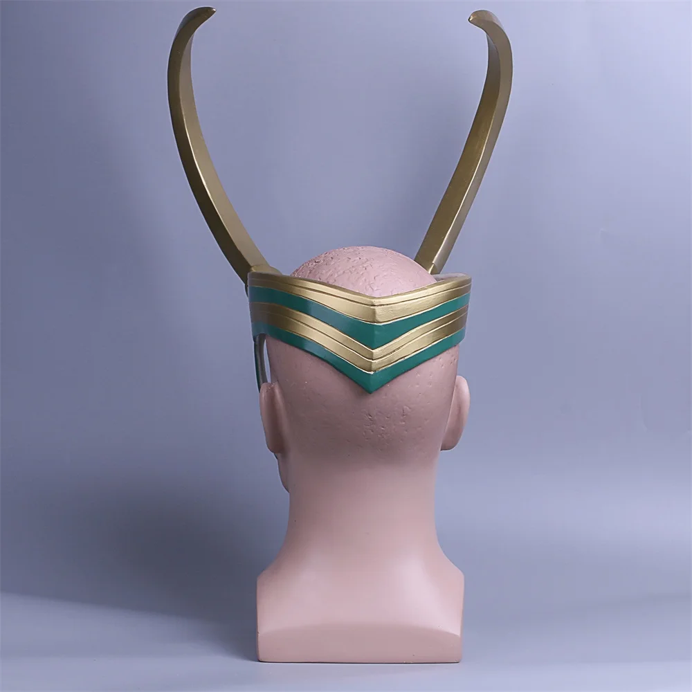 Thor Loki Ragnarok Helmet Cosplay Costume Props Mask PVC Full Head Detachable Mask Adult Halloween Masks for Parties (5)