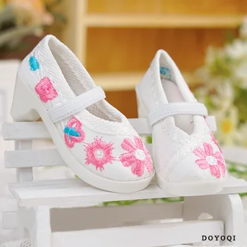 

Leaf Luo Li A Doll 18 Inches Antique Shoes Use Tradition Embroidery Fine Workmanship, Delicate and Lovely Elastic Shoelaces