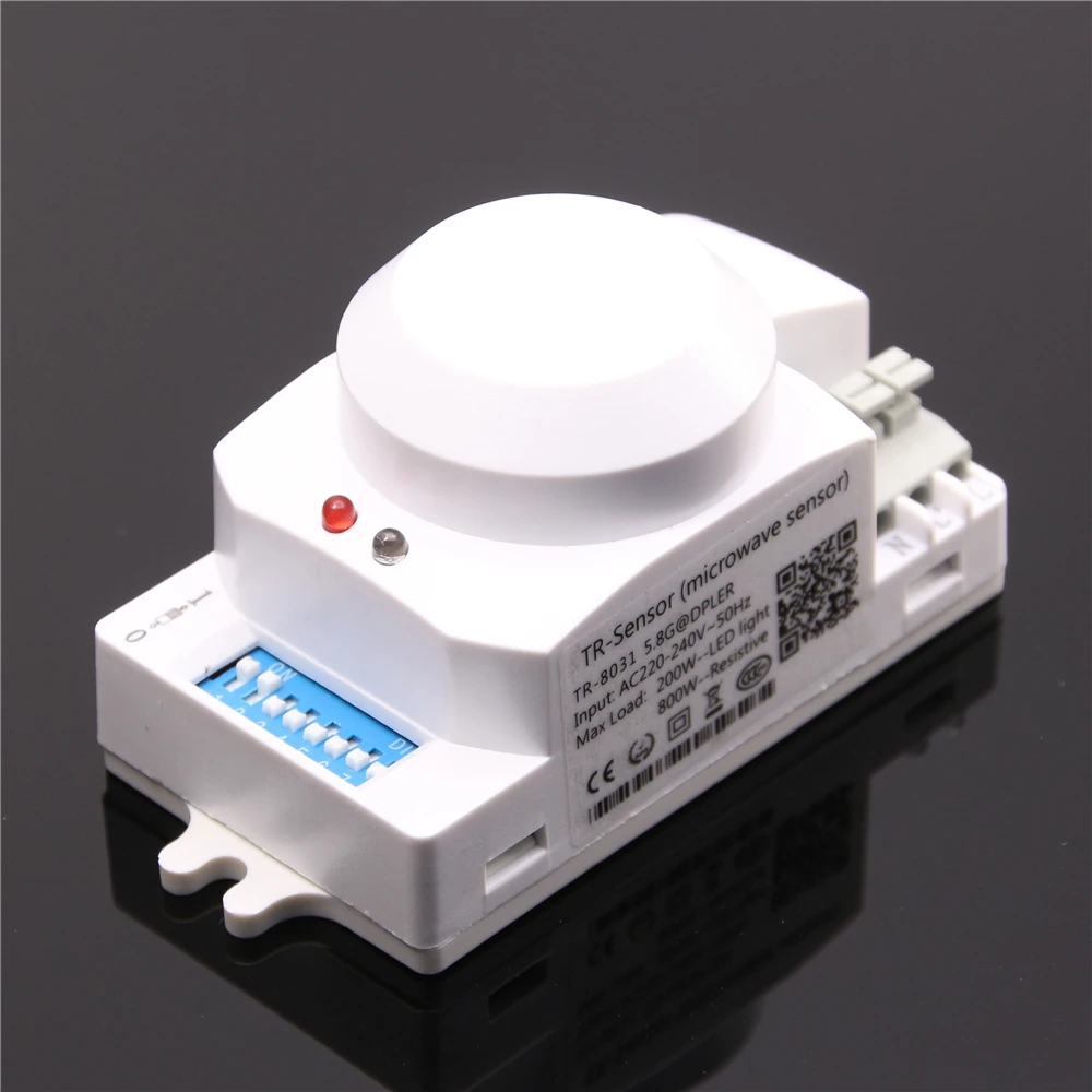 

AC 220V-240V 360 degree 5.8GHz Microwave Radar Sensor Body Motion HF Detector Light Switch Sensors