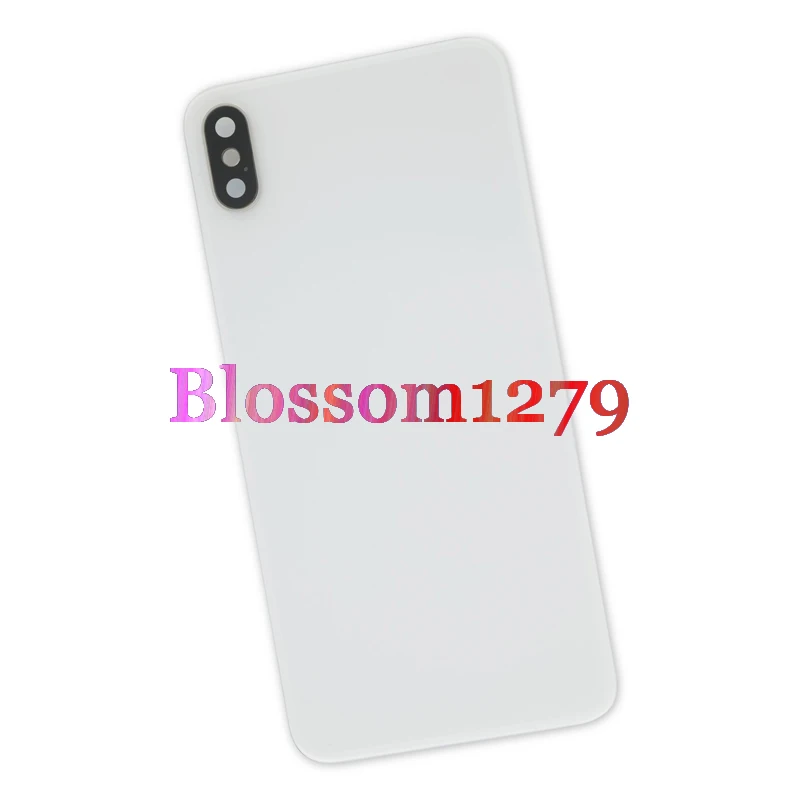 

10PCS Back Battery Cover Glass Panel Door With Camera Frame For Apple iPhone 8 X XS XR XS Max 8 Plus Rear Housing Replacement