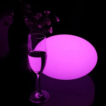 

D17*H13cm LED Table lamp Stone Globe Ball 16 Color changing with 24 keys Remote Control Waterproof IP68 Free shipping 1pc