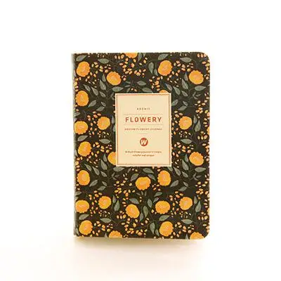 New Arrival Cute Pu Leather Floral Flower Schedule Book Diary Weekly Planner Notebook School Office Supplies Kawaii Stationery - Цвет: A