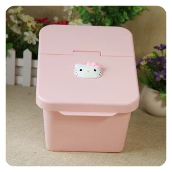 

Hello Kitty Small Plastic Containers with Lids Cute Food Storage Container Rice Cylinder Insect-proof Moisture-proof Rice Barrel