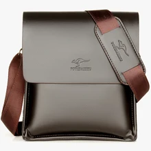 Kangaroo Luxury Brand Leather Men Bag Casual Business Messenger Bag For Vintage Men's Crossbody Bag Male Shoulder Bags bolsas Kangaroo Luxury Brand Leather Men Bag Casual Business Messenger Bag For Vintage Men's Crossbody Bag Male Shoulder Bags bolsas