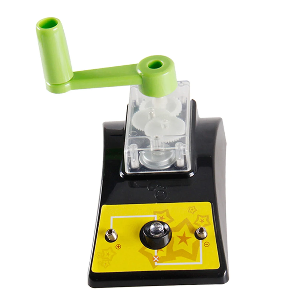 DIY Hand Generator Assemble Science Kits - Exploring Shining Bulb Physics Circuit Experiments Kids Student Educational Toy