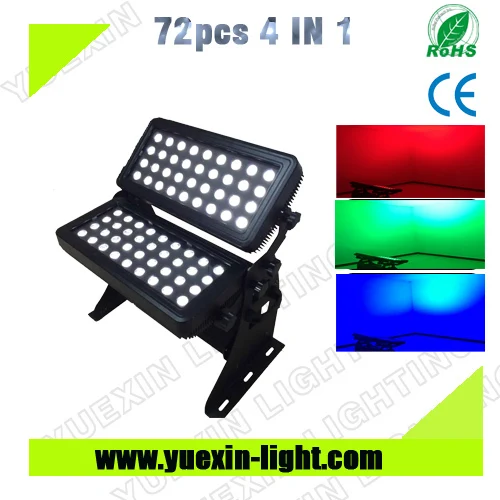

72X10W Waterproof Led Wall Washer Light High Power Led Wall Washer RGBW Led City Color Light