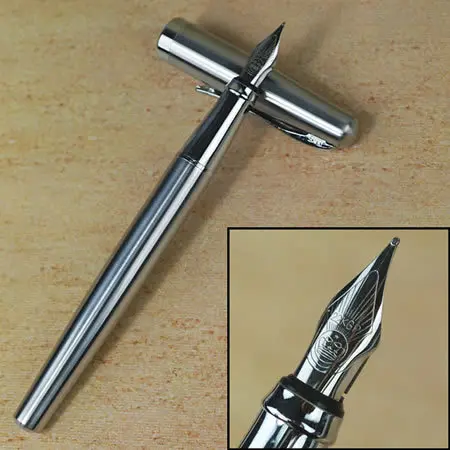 Duke 209 Серебряная M ручка перьевая с оригинальной коробкой Бесплатная