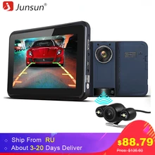 Junsun 7 inch Car GPS Navigator With DVR 2 in 1 Android Radar Detector Navigation Russia Map Gps Sat Nav