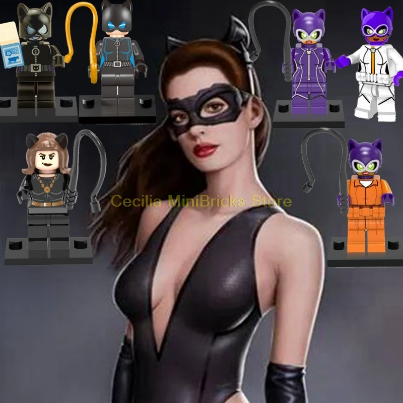 

Legoing Catwoman Red Hood Batman Marvel DC Movie Building Blocks Toys For Children Legoings The Dark Knight Rises Aciton Figures