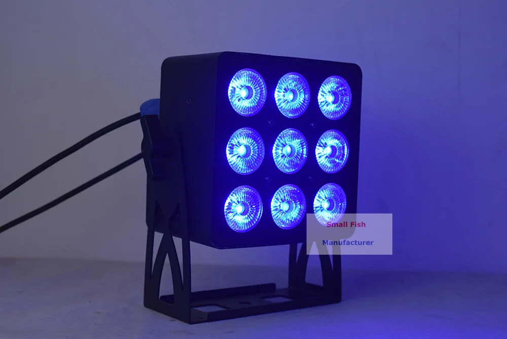 Светодиодный светильник 9x18 Вт RGBWA UV 6 в 1 светодиодный DMX512 Par сценический