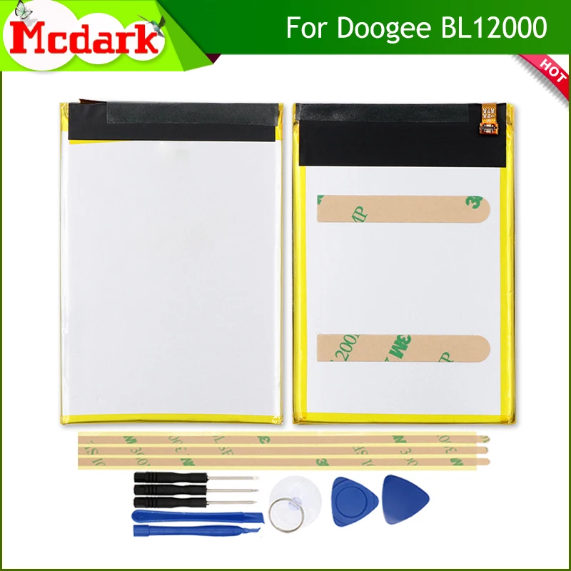 

Mcdark For Doogee BL12000 Pro Battery Replacement Large Capacity 12000mAh Back Up Bateria For Doogee BL12000 SmartPhone+tools