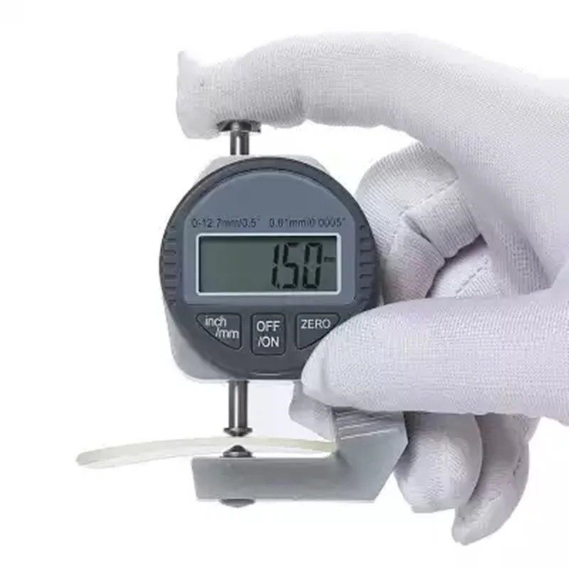 Мини ЖК-дисплей Толщиномер цифровой измерительный инструмент для эластичности мягкой твердости материал измерительный инструмент