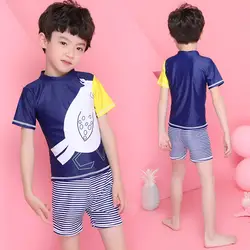 2018 модная летняя 3cs Дети Купальник для маленьких мальчиков пляжная наряды дети купальники прекрасный детский плавательный костюм для