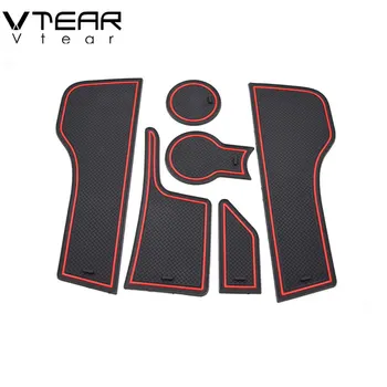 

Vtear For Lada Vesta Anti-Slip mat anti slip Non-slip gate slot cup pad door Interior decoration car-styling acccessories sticky
