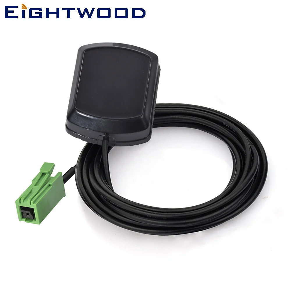 Eightwood Car GPS Active Antenna Aerial Customizable for BNW Audi Receivers/Systems with Green GT5-1S Jack Female Connector | Автомобили и