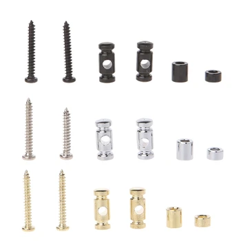 

2PCS Roller Style Electric Guitar String Retainer Guide with Mounting Screws Set