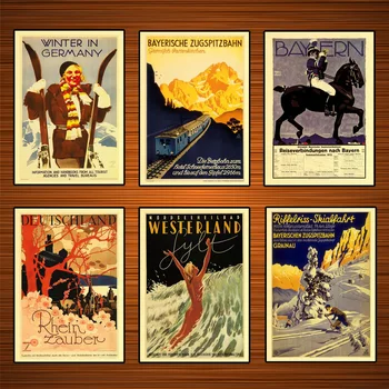 

Germany Travel Posters Nordseeheilbad Westerland Sylt Classic Wall Stickers Canvas Painting Vintage Poster Home Bar Decor Gift