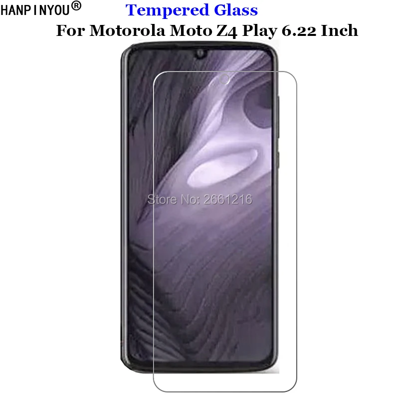 For Motorola Moto Z4Play Tempered Glass 9H 2.5D Premium Screen Protector Film Z4 Play 6.22" | Мобильные телефоны и