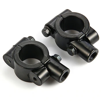 

2pcs 22mm 7/8" Inch Motorcycle Mirror Mount Clamp Rear View Mirror Holder Clamp Adaptor 8/10MM Thread For Honda Yamaha Harley