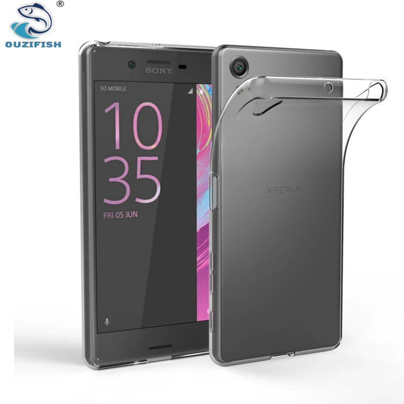 

OUZIFISH Soft Transparent TPU Case For Sony Xperia X COMPACT Performance XZ XZS XA1 L1 XZ1 PLUS Clear Silicone Cover Cases