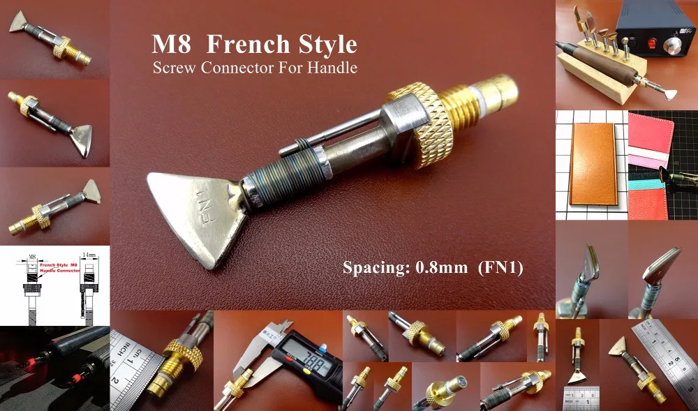

1pc FN1 Model Leather Craft Electric Edging & Creasing Machine FN Series Iron Tips Tool -Edger Creaser Groover Beveler Skiver