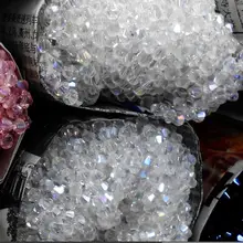 Кристалл AB биконусные бусины 5328/5301 100 шт./лот 4 мм чешские свободные хрустальные бусины/граненые стеклянные бусины для DIY ювелирных изделий ожерелье браслет