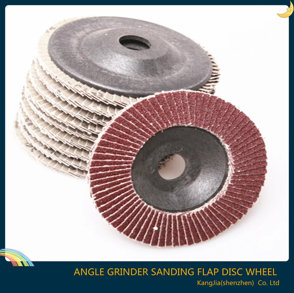 10pcs 100x3x16mm Quick Change Sanding Flap Disc Grinding Wheel for Grit
