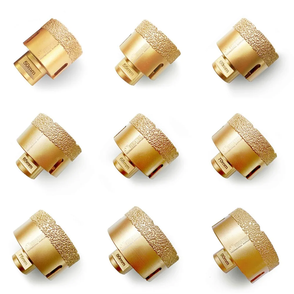 SHDIATOOL 1pc Dry Diamond Drilling Core Bits Cutter Ceramic Tile M14 Thread Hole Saw Marble Porcelain Stoneware Crowns Drill Bit