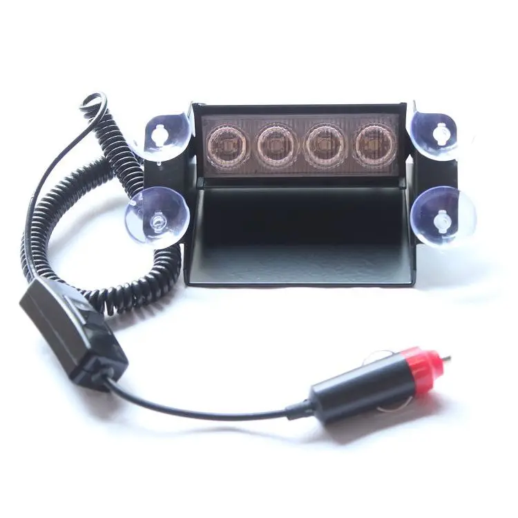 02006 4led boat truck car flashing warning emergency windshield unit 3